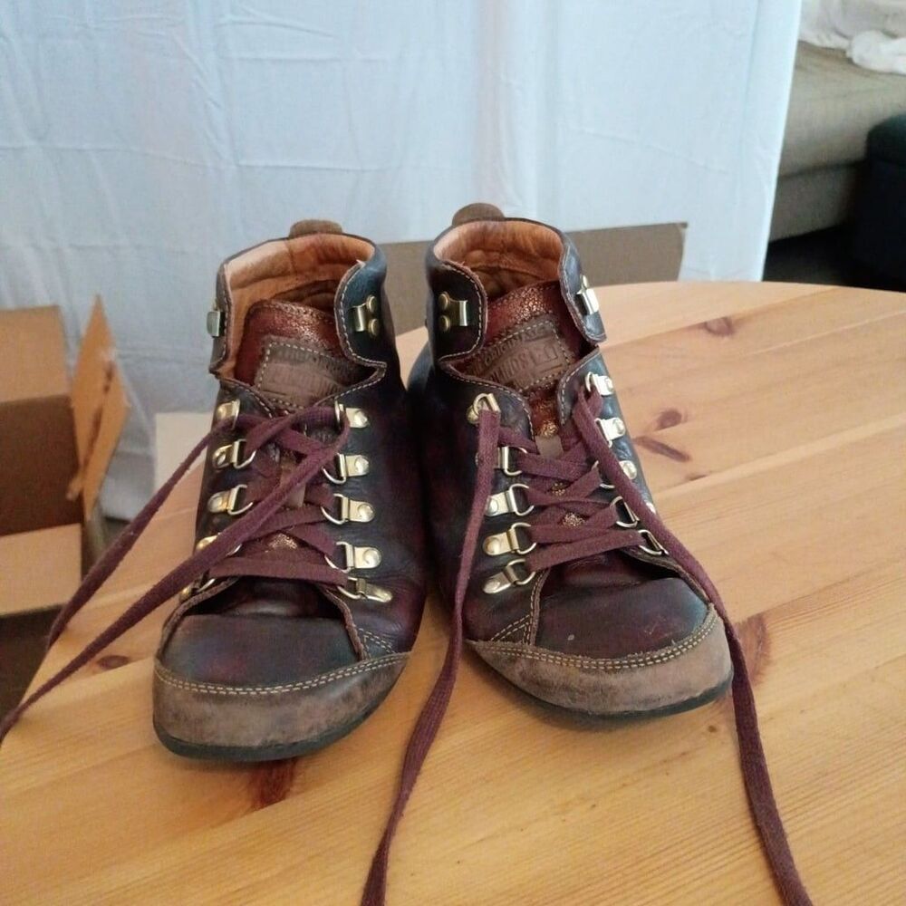 Pikolinos W67-7667C5 Lisboa Brown Leather High-Top Sneaker Ankle Boots